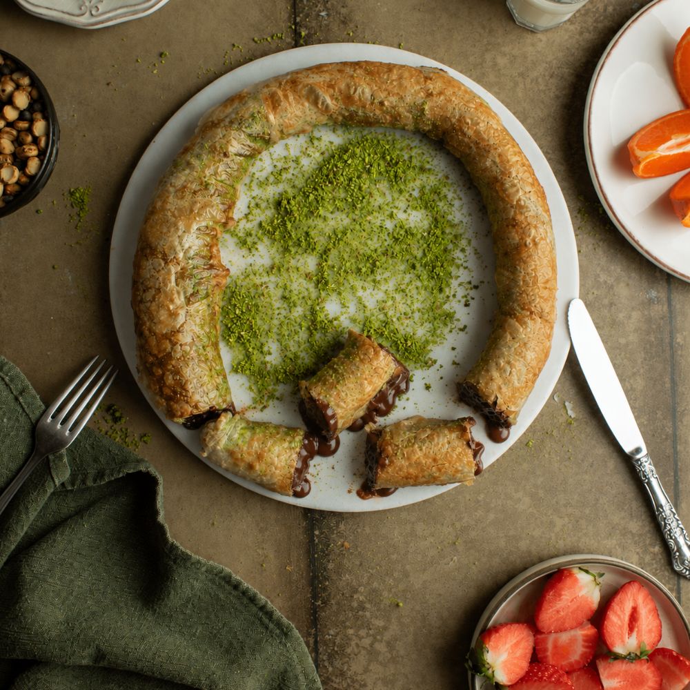 Çikolatalı Simit Katmer
